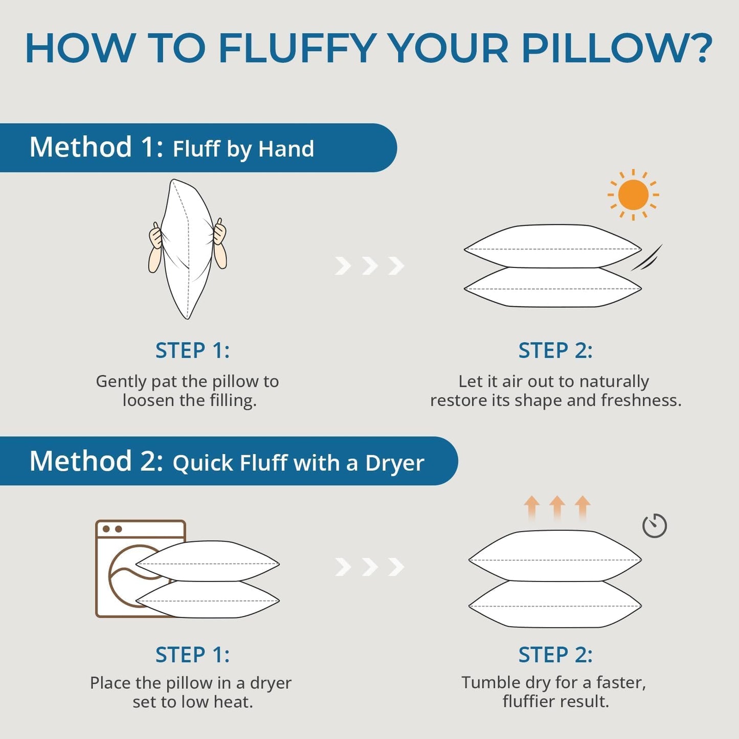 4-Pack Firm Down Alternative Pillows, Queen Size