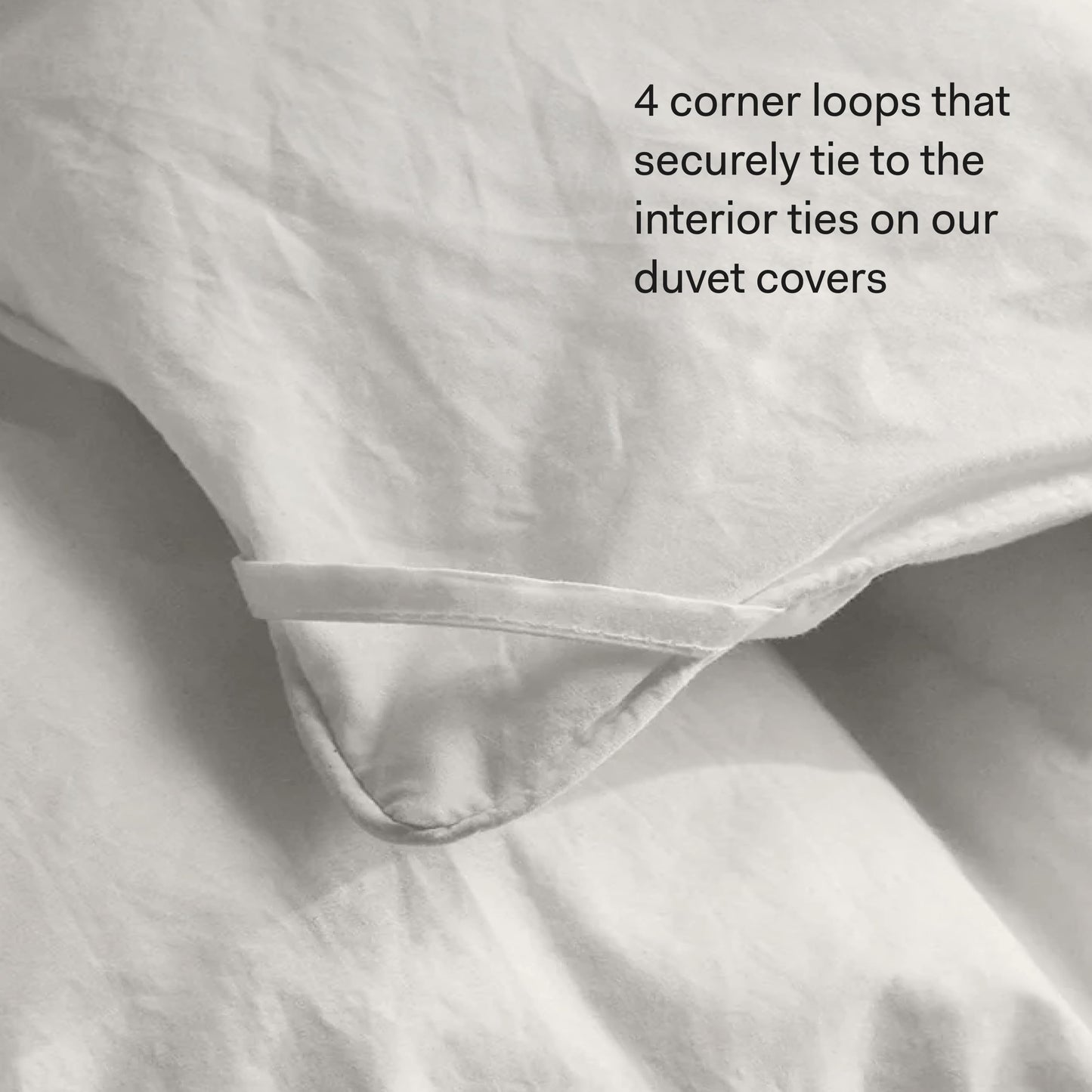 King/Cal King Midweight Down Duvet Insert Luxury Shell