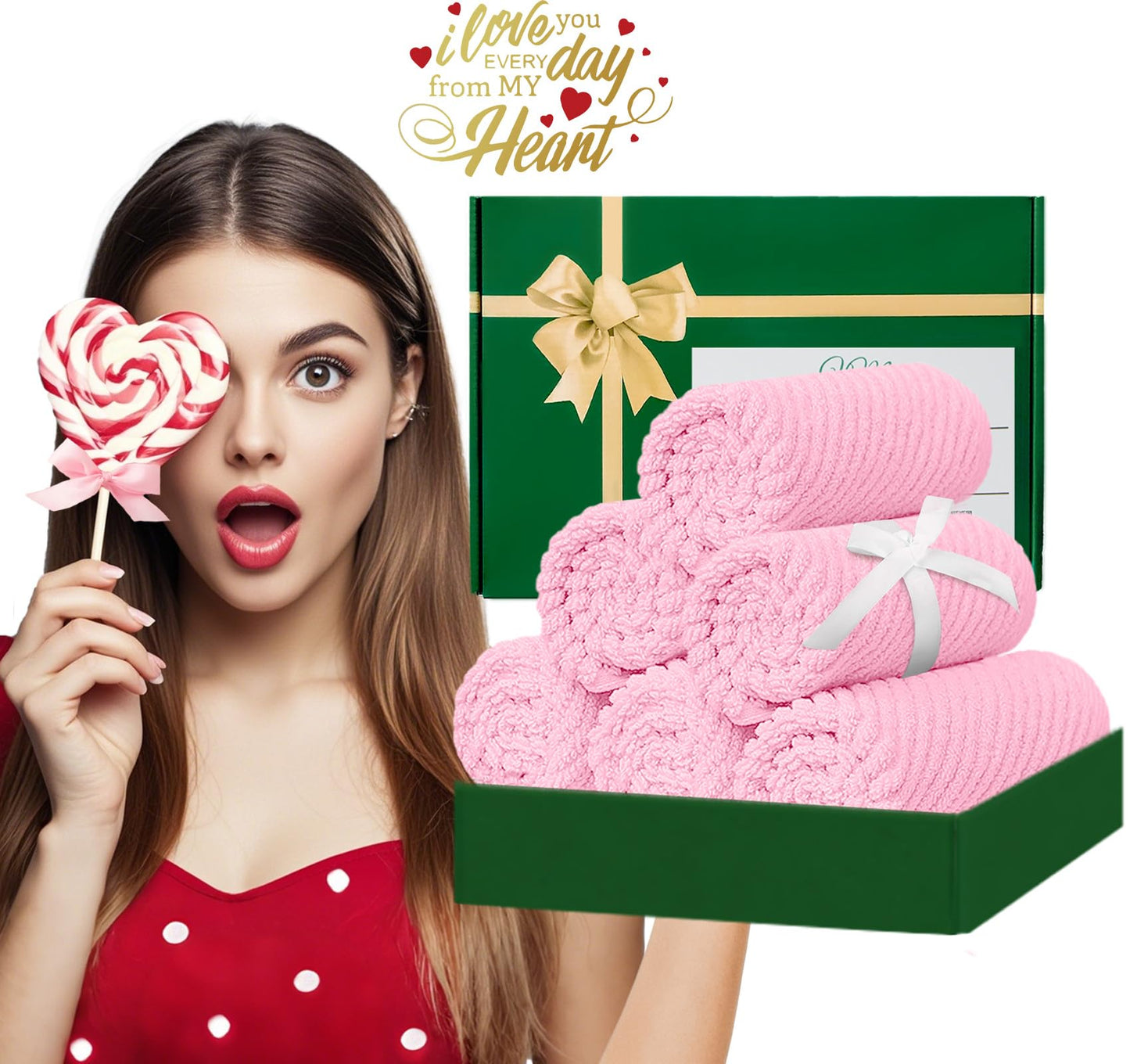 Luxury Cotton Facial Towels Set for Bathroom Use