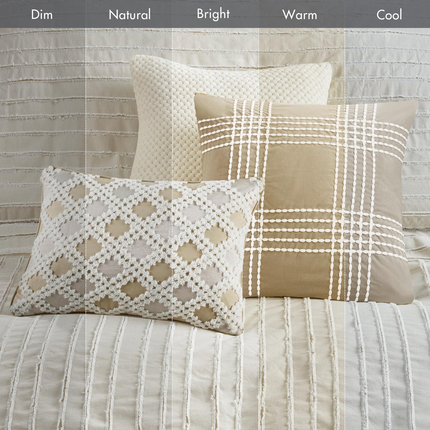 Boho Jacquard Comforter Set with Removable Cover King Size