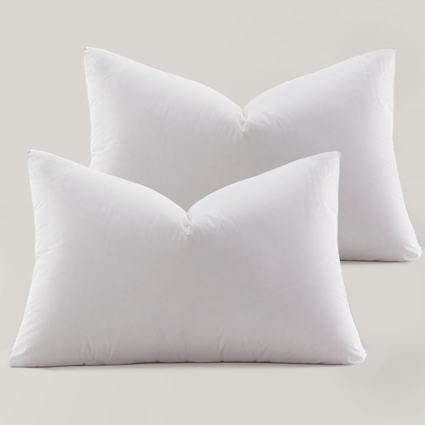 2-Pack Premium Down Bed Pillows, Queen Size