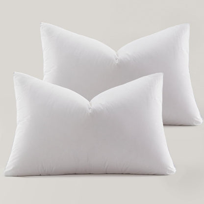 2-Pack Premium Down Bed Pillows, Queen Size