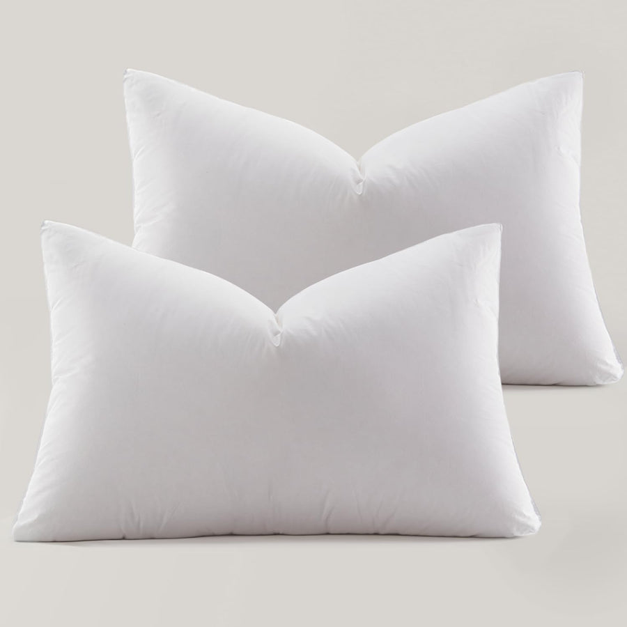 2-Pack Premium Down Bed Pillows, Queen Size