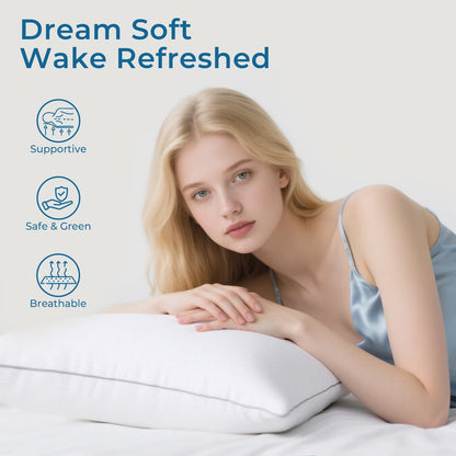 4-Pack Firm Down Alternative Pillows, Queen Size