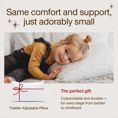 Adjustable Memory Foam Toddler Pillow for Sleeping