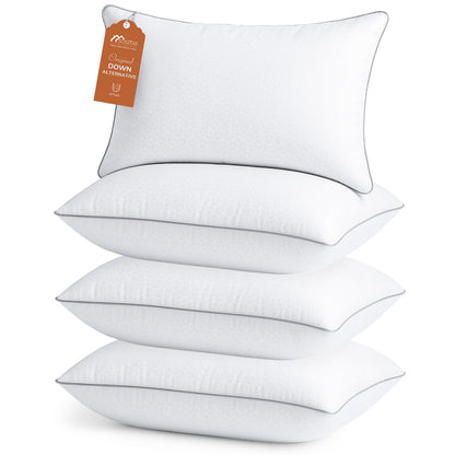 4-Pack Firm Down Alternative Pillows, Queen Size