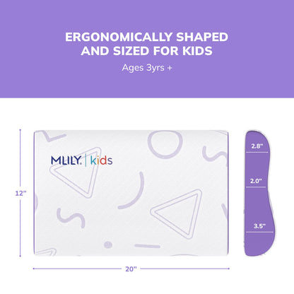 Adjustable Memory Foam Kids Pillow for Sleeping