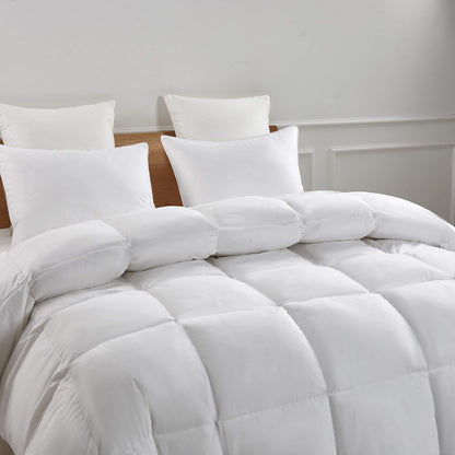 Queen Goose Feather Down Comforter Cotton Cover