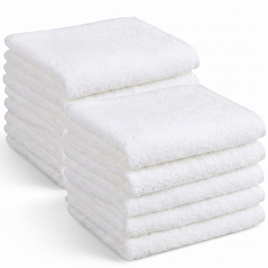 10-Pack Cotton Fingertip Towels for Bathroom Use