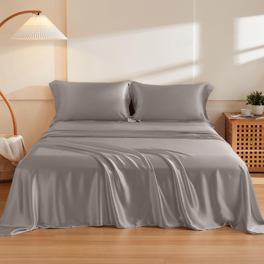 100% Mulberry Silk Sheet Set Queen Size – 4 Piece