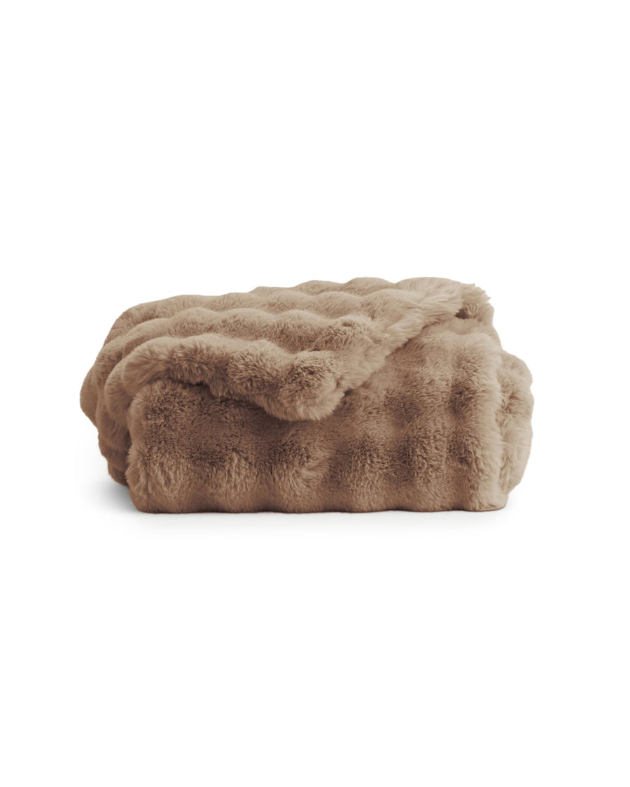 Bubble Faux Fur Luxury Throw Blanket