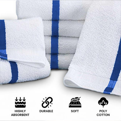 120-Pack Quick-Dry Cotton Pool Towels, White