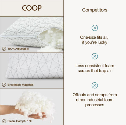 Adjustable Memory Foam Toddler Pillow for Sleeping