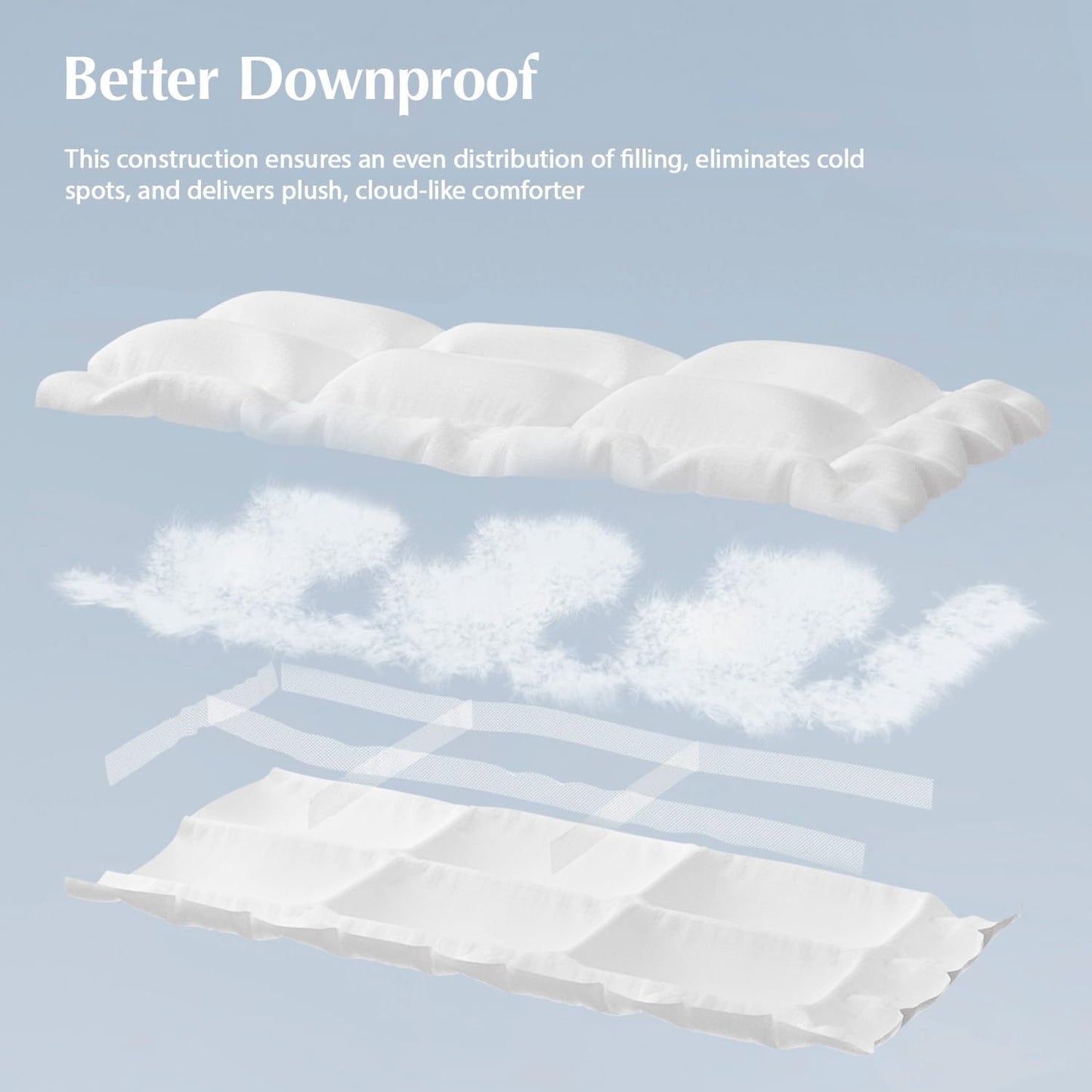 All-Season Down Comforter Insert, King Size