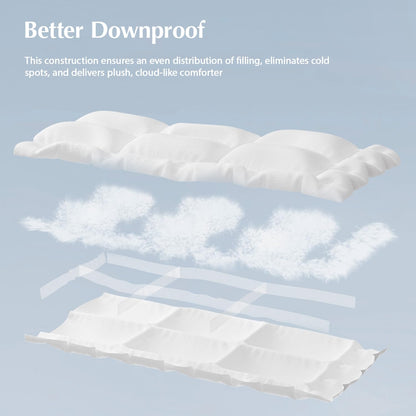 All-Season Down Comforter Insert, King Size