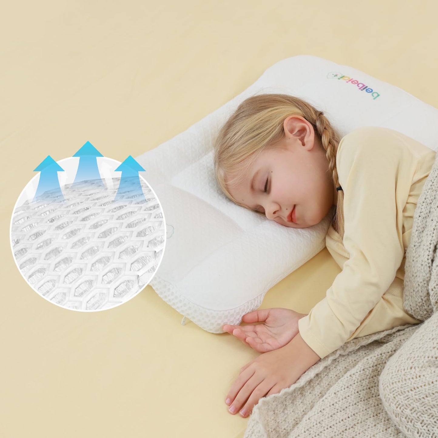 Kids Pillow for Sleeping, Soft Toddler Pillow