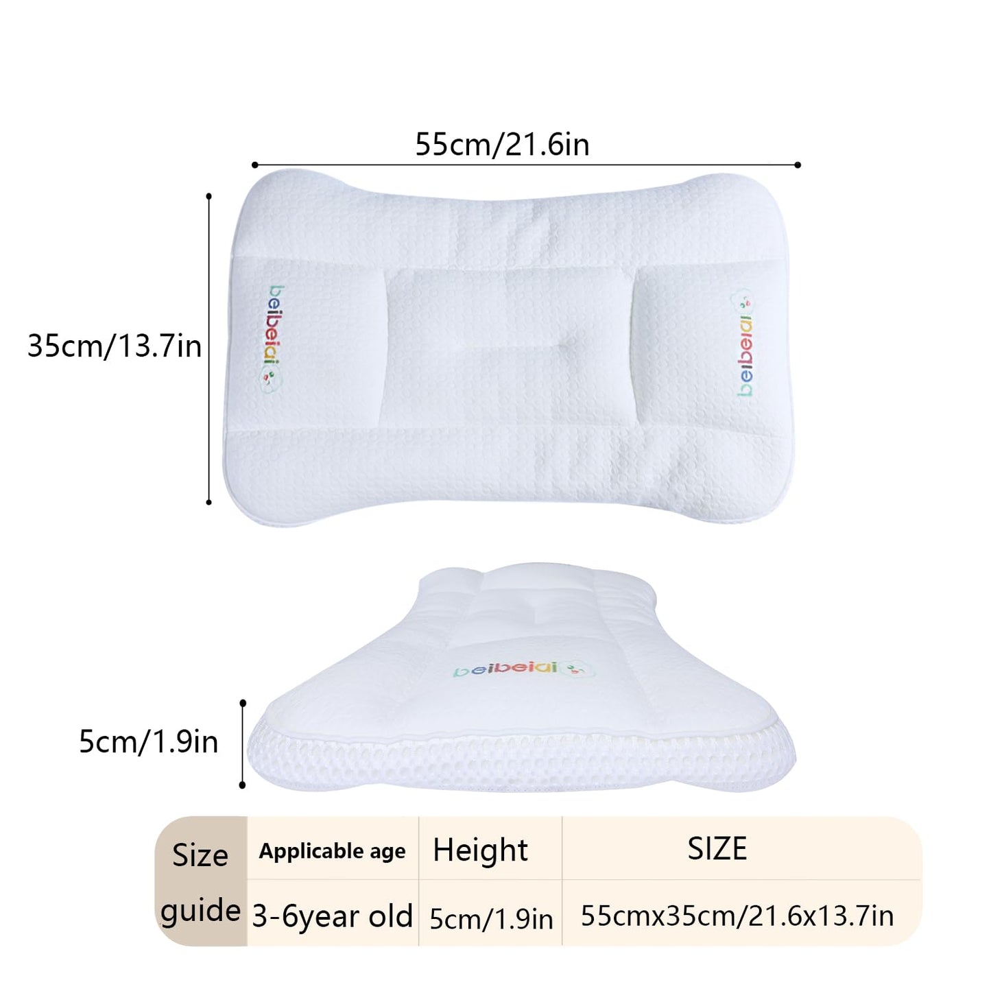 Kids Pillow for Sleeping, Soft Toddler Pillow