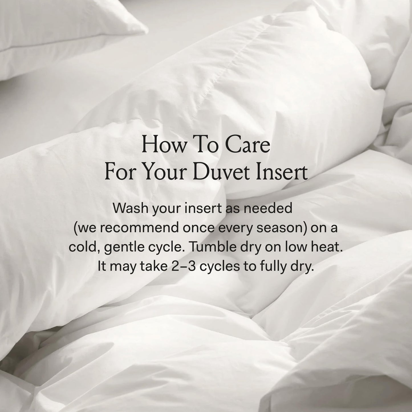 King/Cal King Midweight Down Duvet Insert Luxury Shell