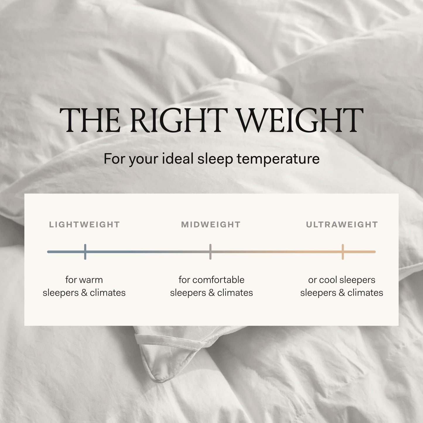 King/Cal King Midweight Down Duvet Insert Luxury Shell