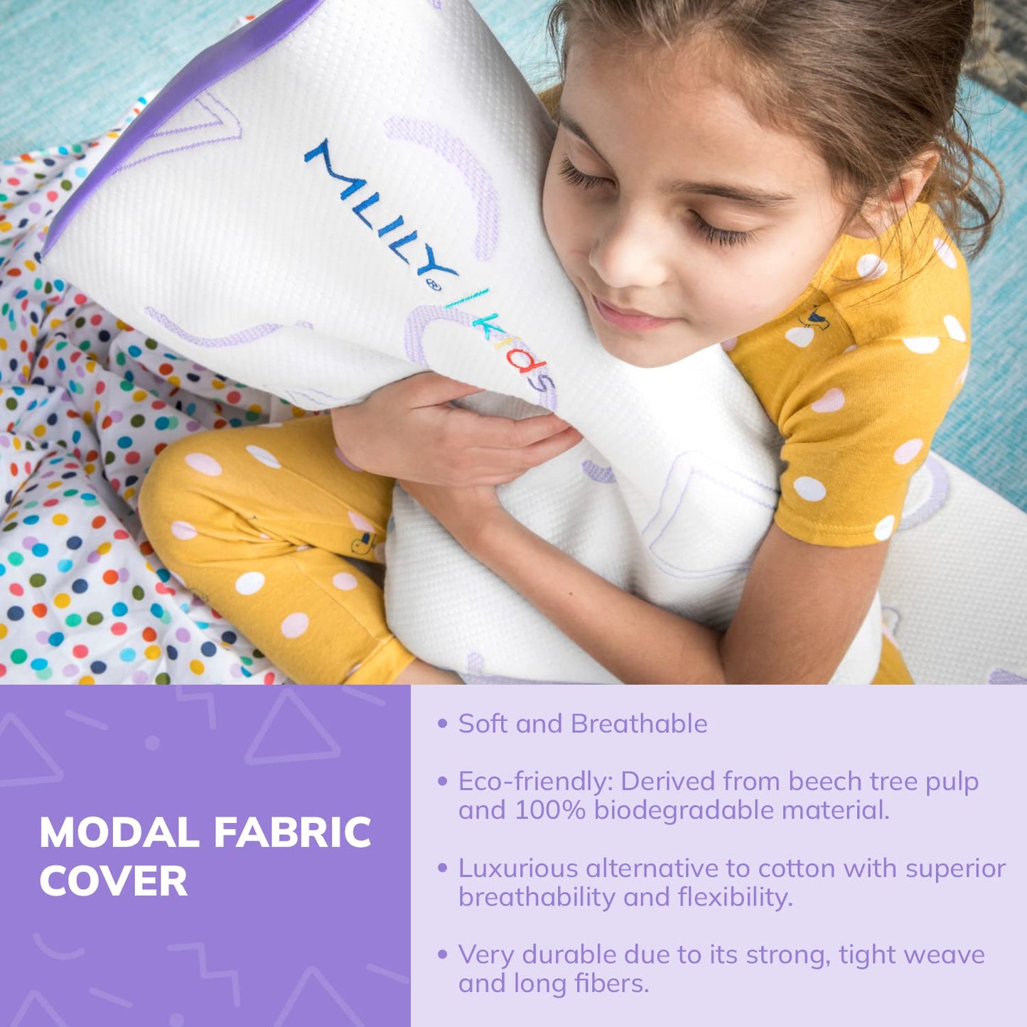 Adjustable Memory Foam Kids Pillow for Sleeping