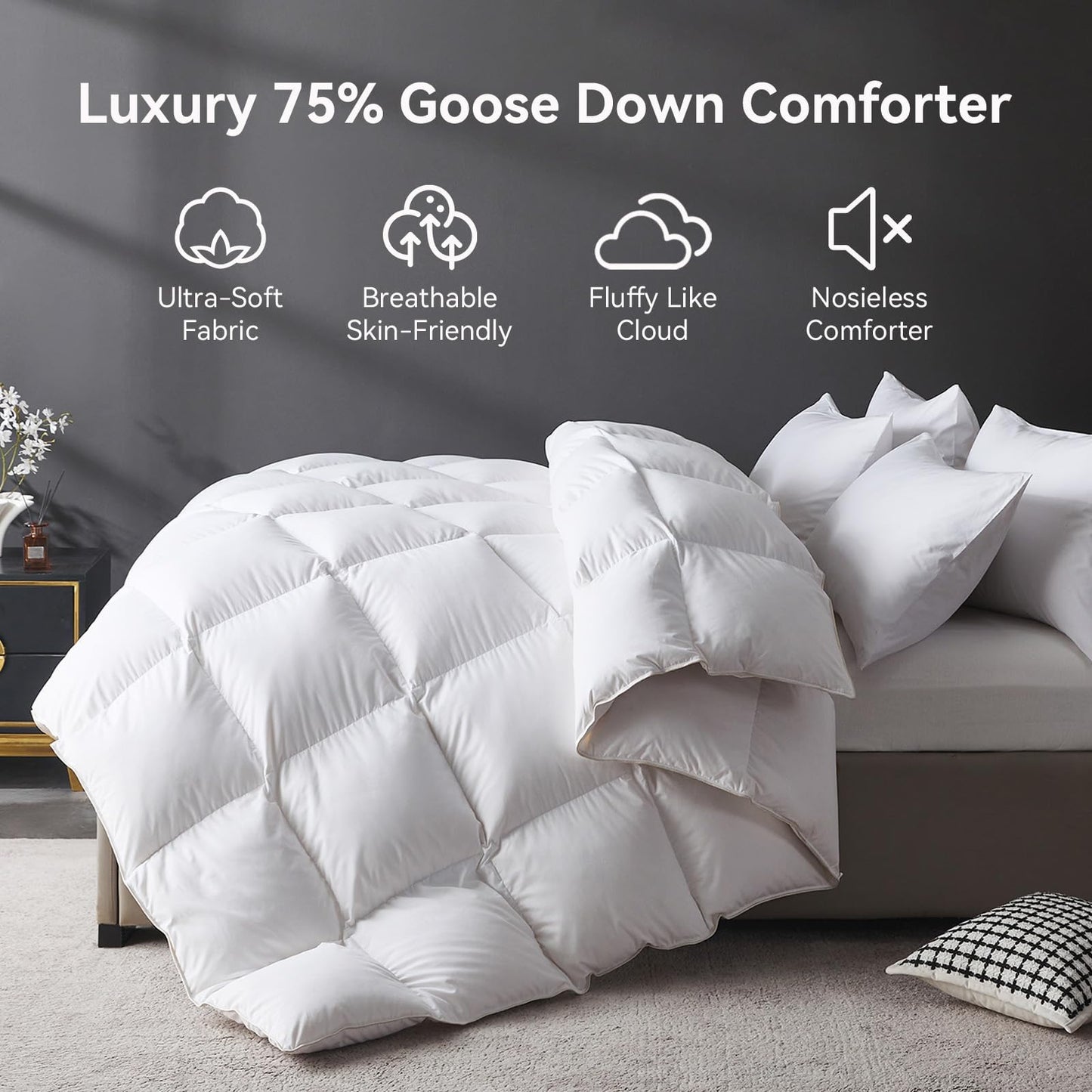 Organic Goose Down Comforter King – 850 Fill Power