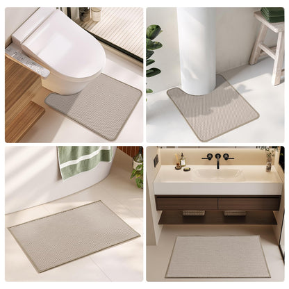 Quick Dry Low Pile Bath Runner Rug