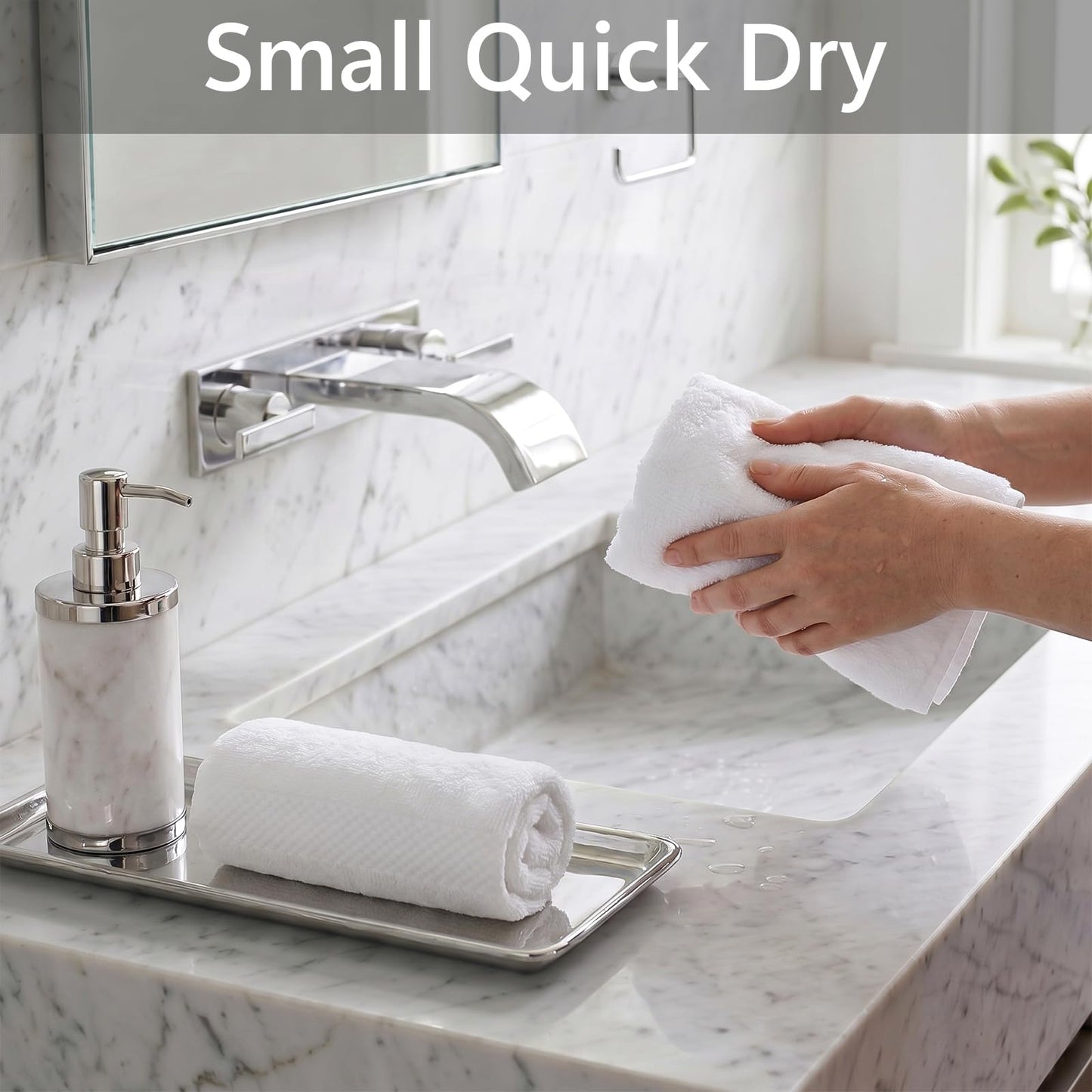 10-Pack Cotton Fingertip Towels for Bathroom Use