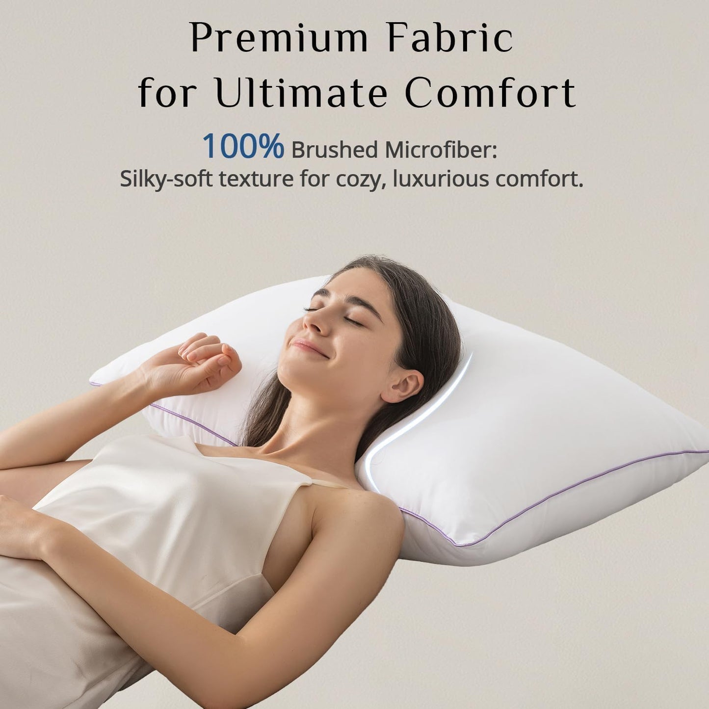 4-Pack Down Alternative Bed Pillows, Standard Size
