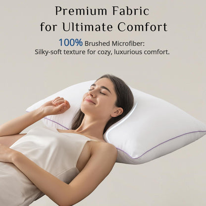 4-Pack Down Alternative Bed Pillows, Standard Size