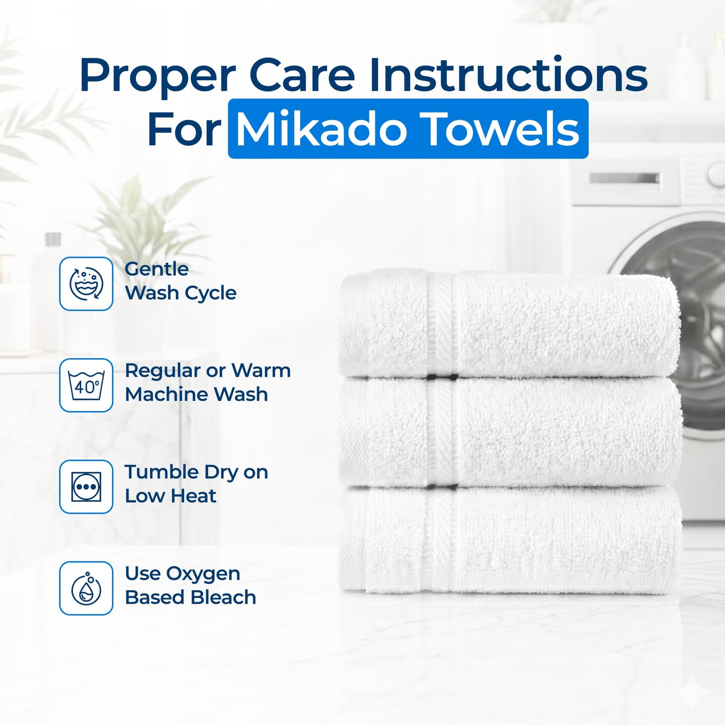 60-Pack Cotton Bath Towels, Hotel Quality Set