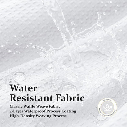 Waffle Weave Hotel Style Shower Curtain
