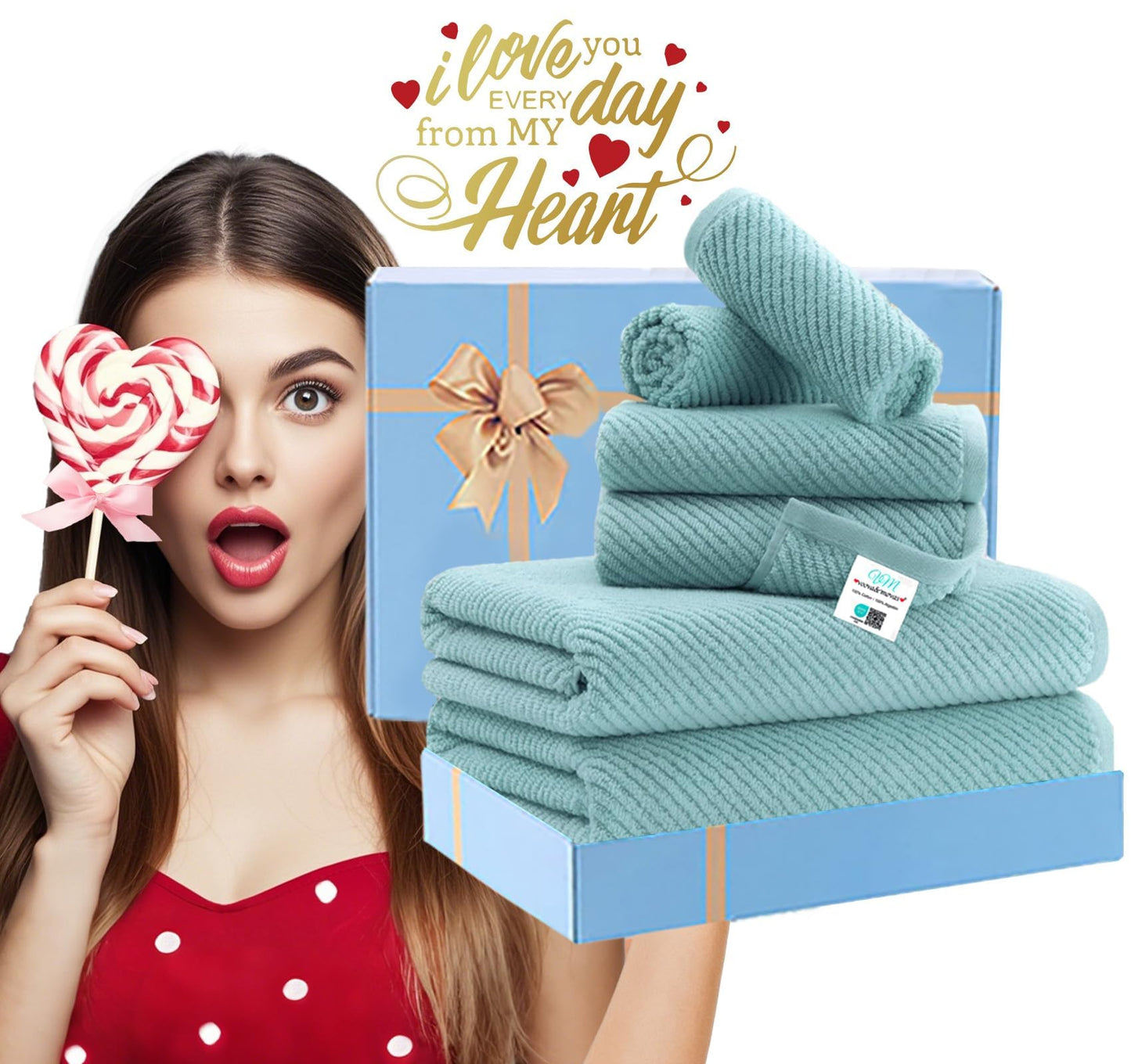 Luxury Cotton Bath Towel Set