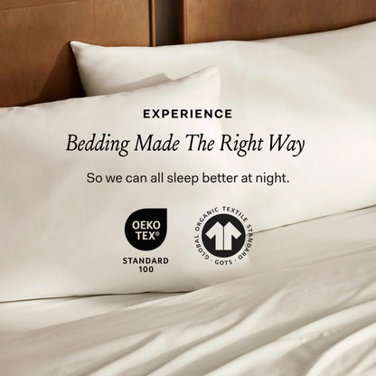 Organic Cotton Hemmed Sheet Set Twin XL Size