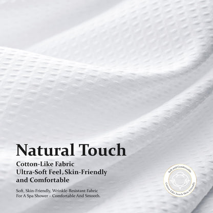 Waffle Weave Hotel Style Shower Curtain