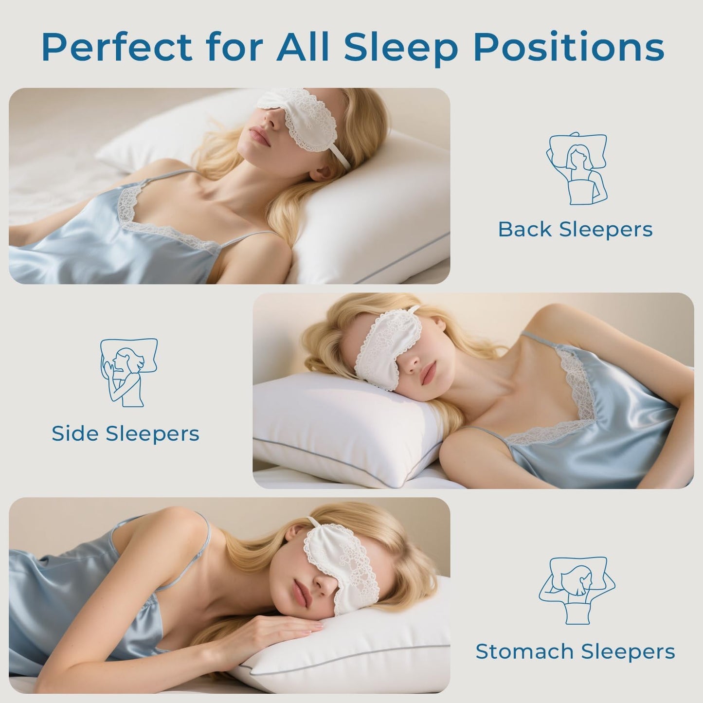 4-Pack Firm Down Alternative Pillows, Queen Size