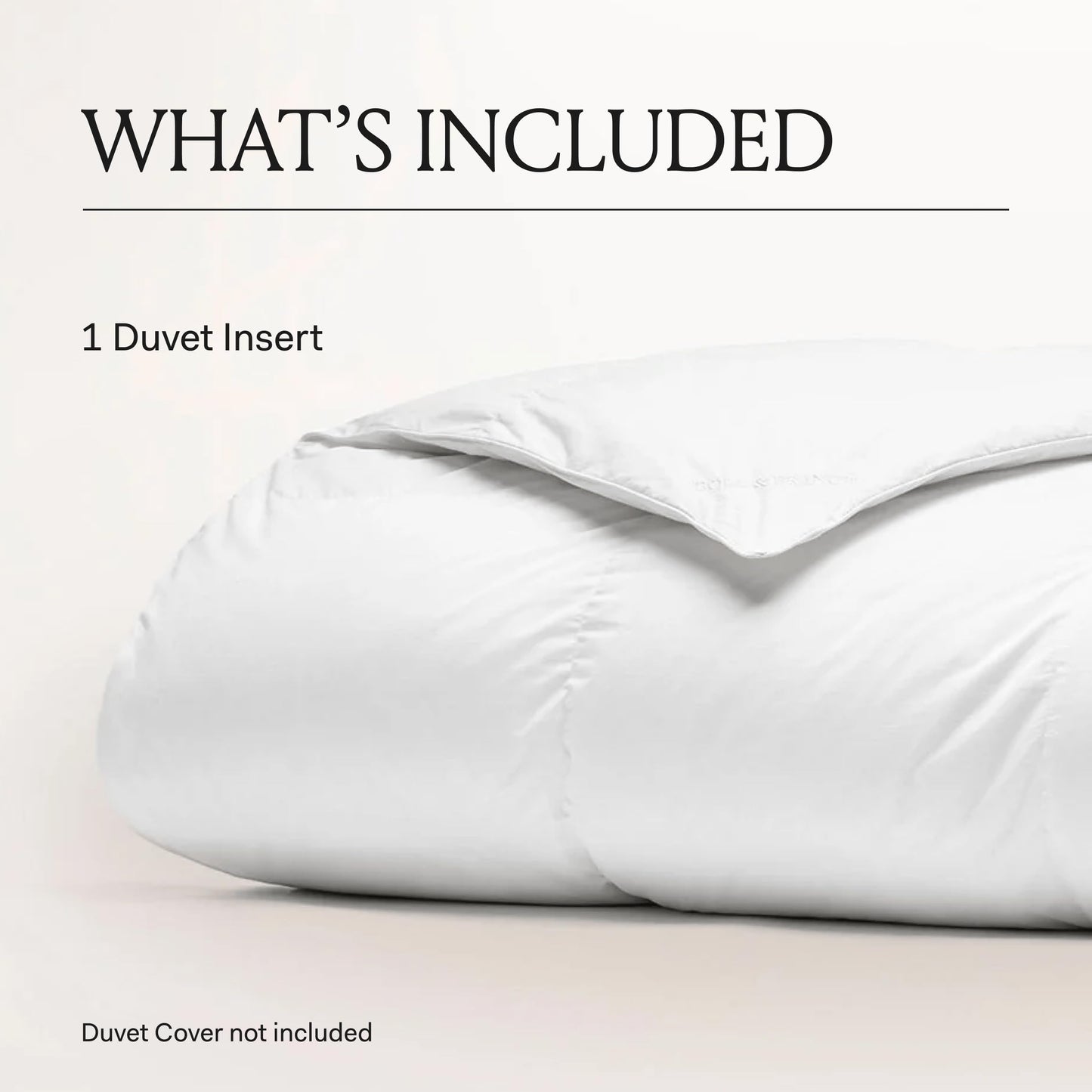 King/Cal King Midweight Down Duvet Insert Luxury Shell