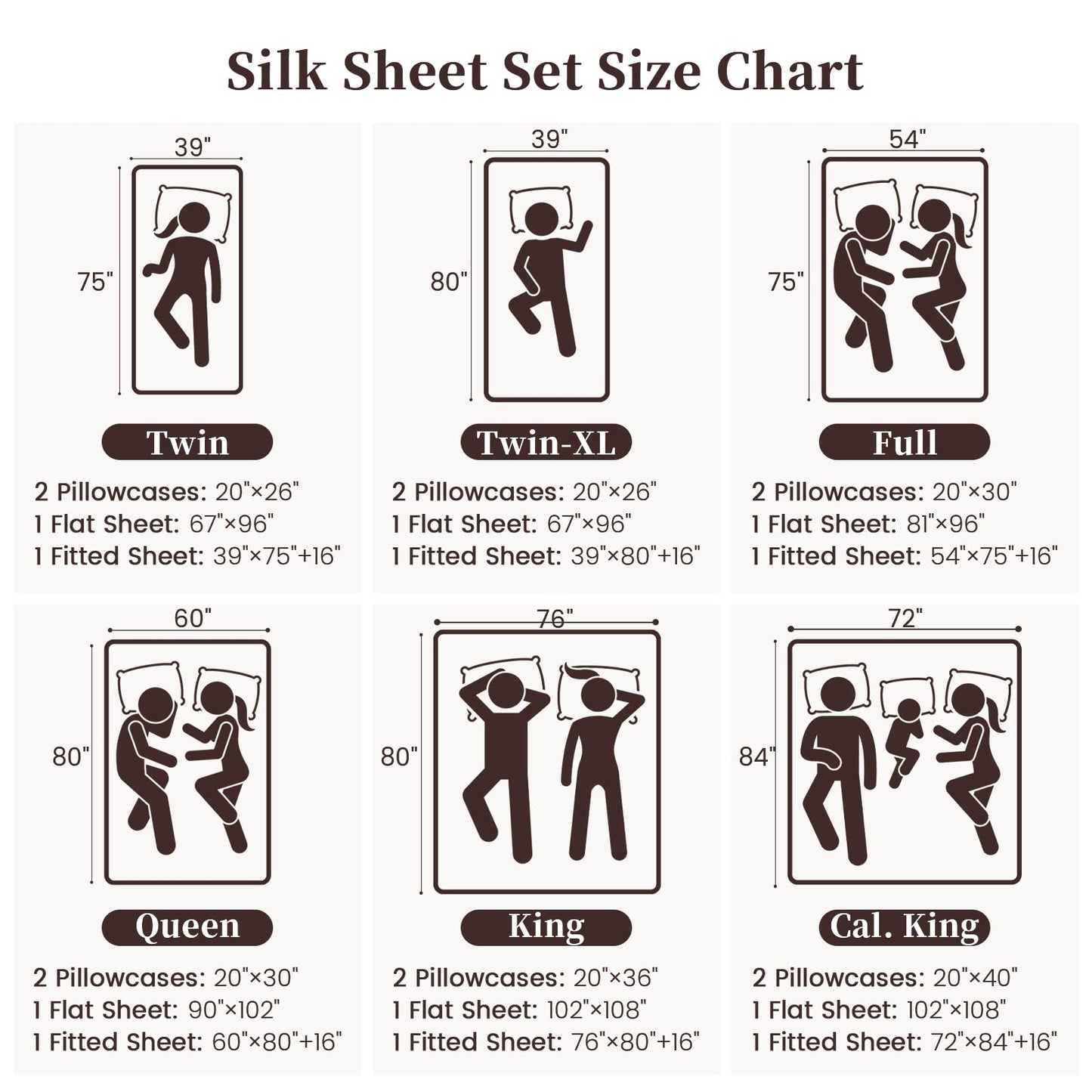 100% Mulberry Silk Sheet Set Queen Size – 4 Piece