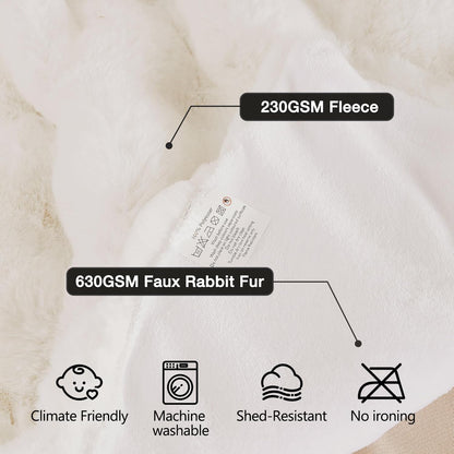 Ultra Soft Faux Fur Throw Blanket