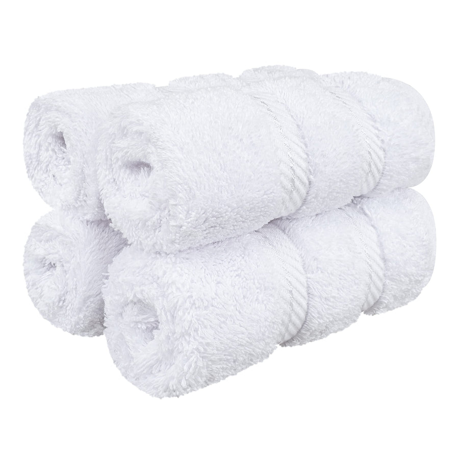 4-Piece Turkish Cotton Washcloth Set, 600 GSM