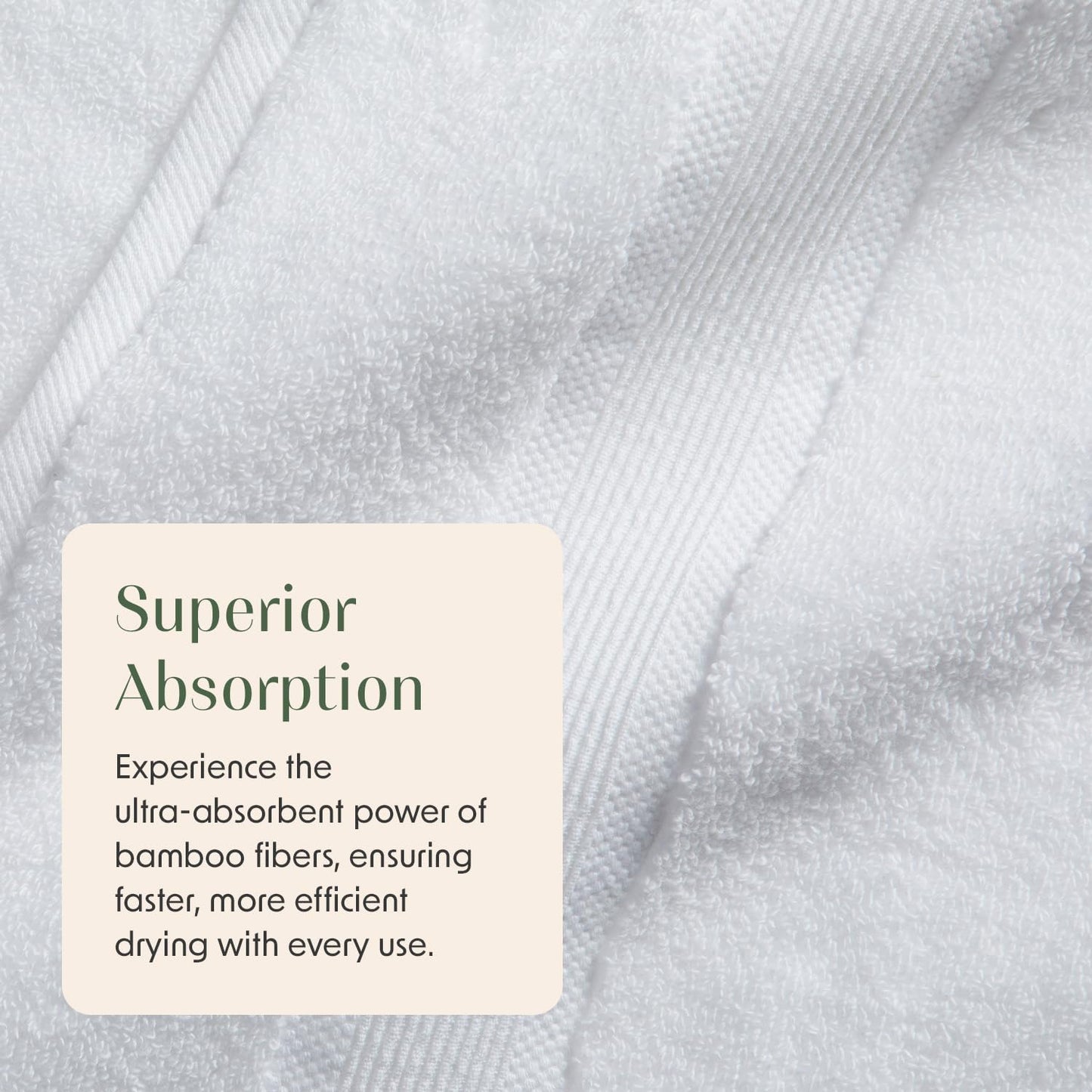 4-Piece Bamboo Rayon Cotton Bath Towel Set