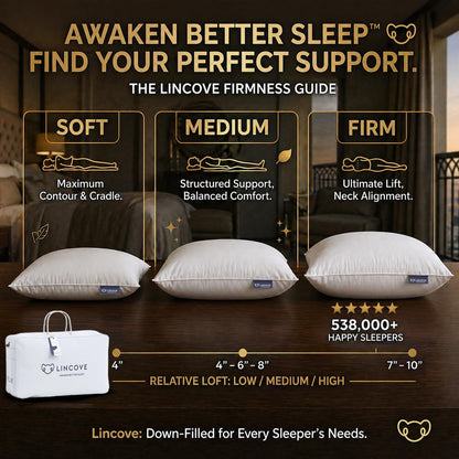 2-Pack Canadian Down Sleeping Pillows, King Size