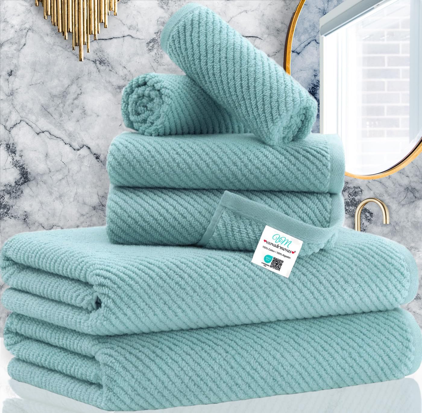 Luxury Cotton Bath Towel Set