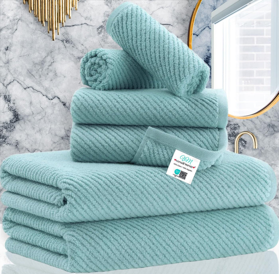 Luxury Cotton Bath Towel Set