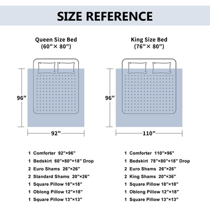 9-Piece Jacquard Paisley Comforter Set King Size