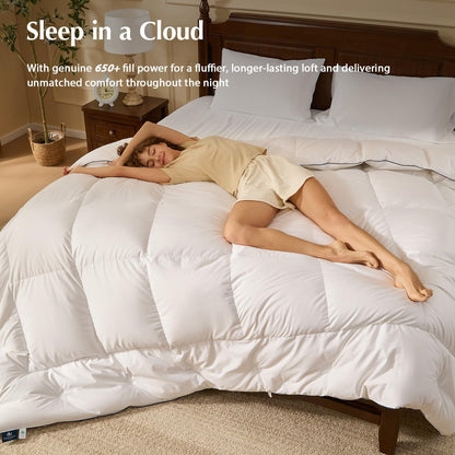 All-Season Down Comforter Insert, King Size