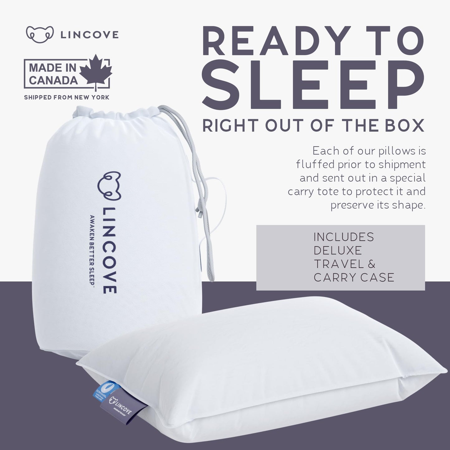 Premium Down Toddler Pillow for Sleeping & Travel