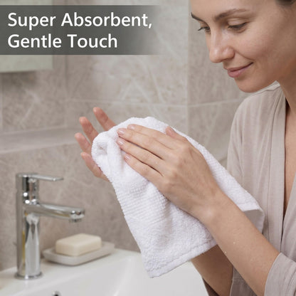 10-Pack Cotton Fingertip Towels for Bathroom Use