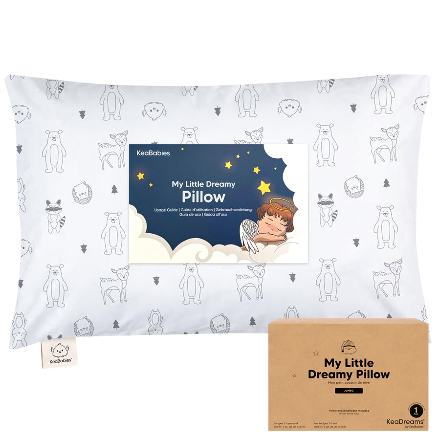 Organic Cotton Toddler Pillow with Pillowcase