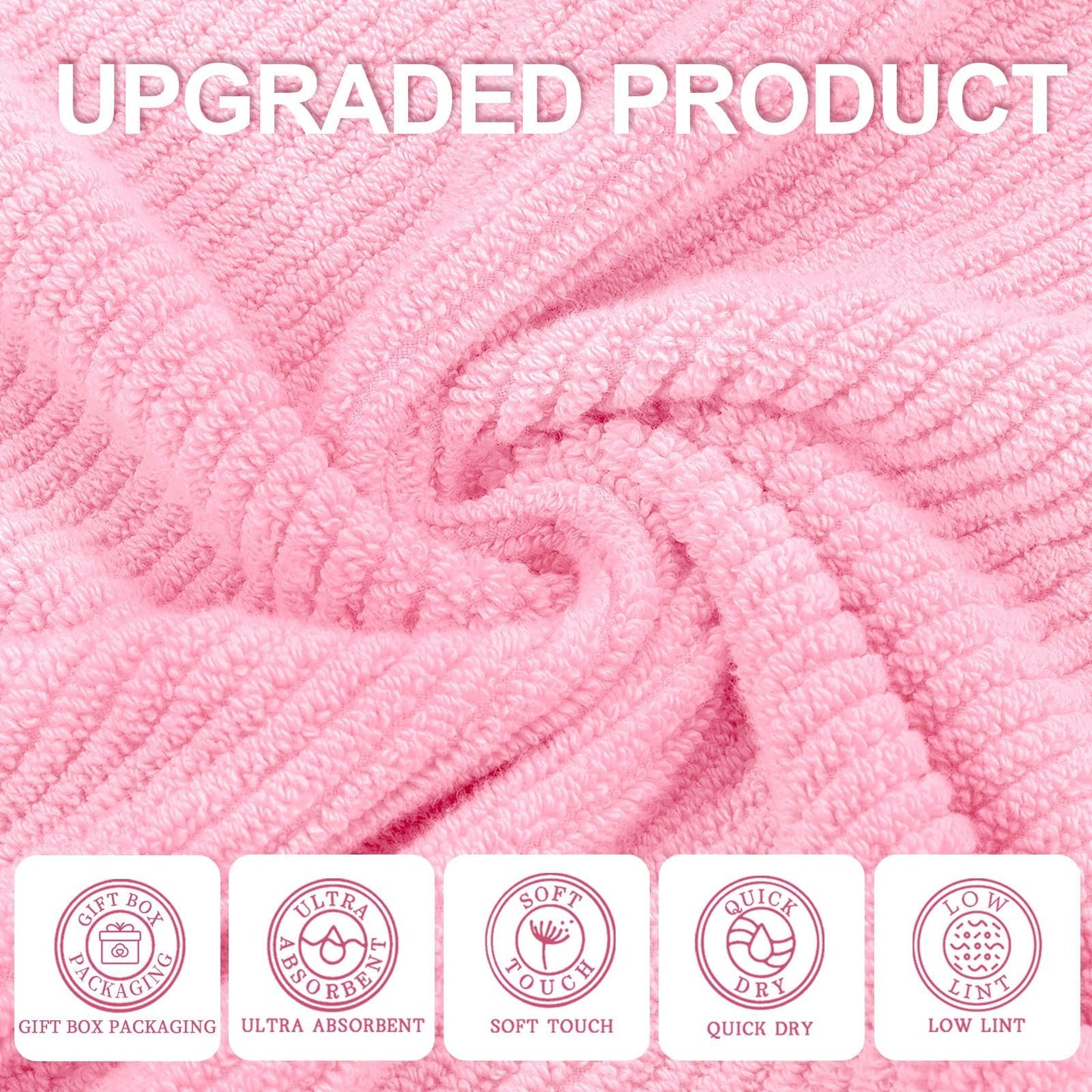 Luxury Cotton Facial Towels Set for Bathroom Use