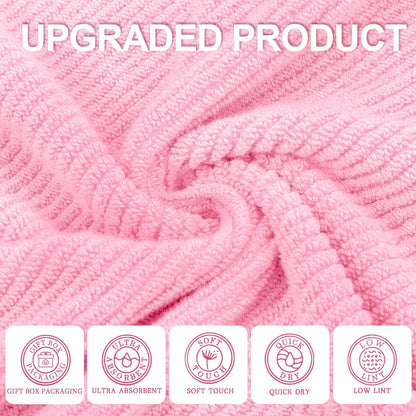 Luxury Cotton Facial Towels Set for Bathroom Use